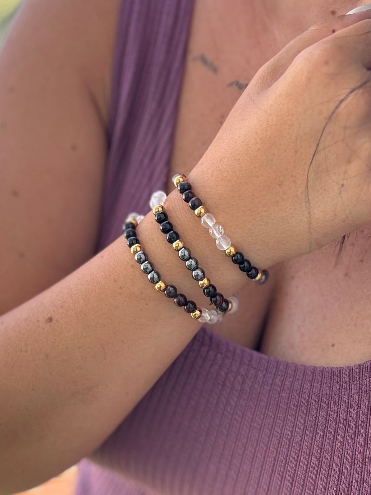 PULSERA COMBINADA ESCUDO ESPEJO | PROTEGE | REFLEJA Y DEVUELVE