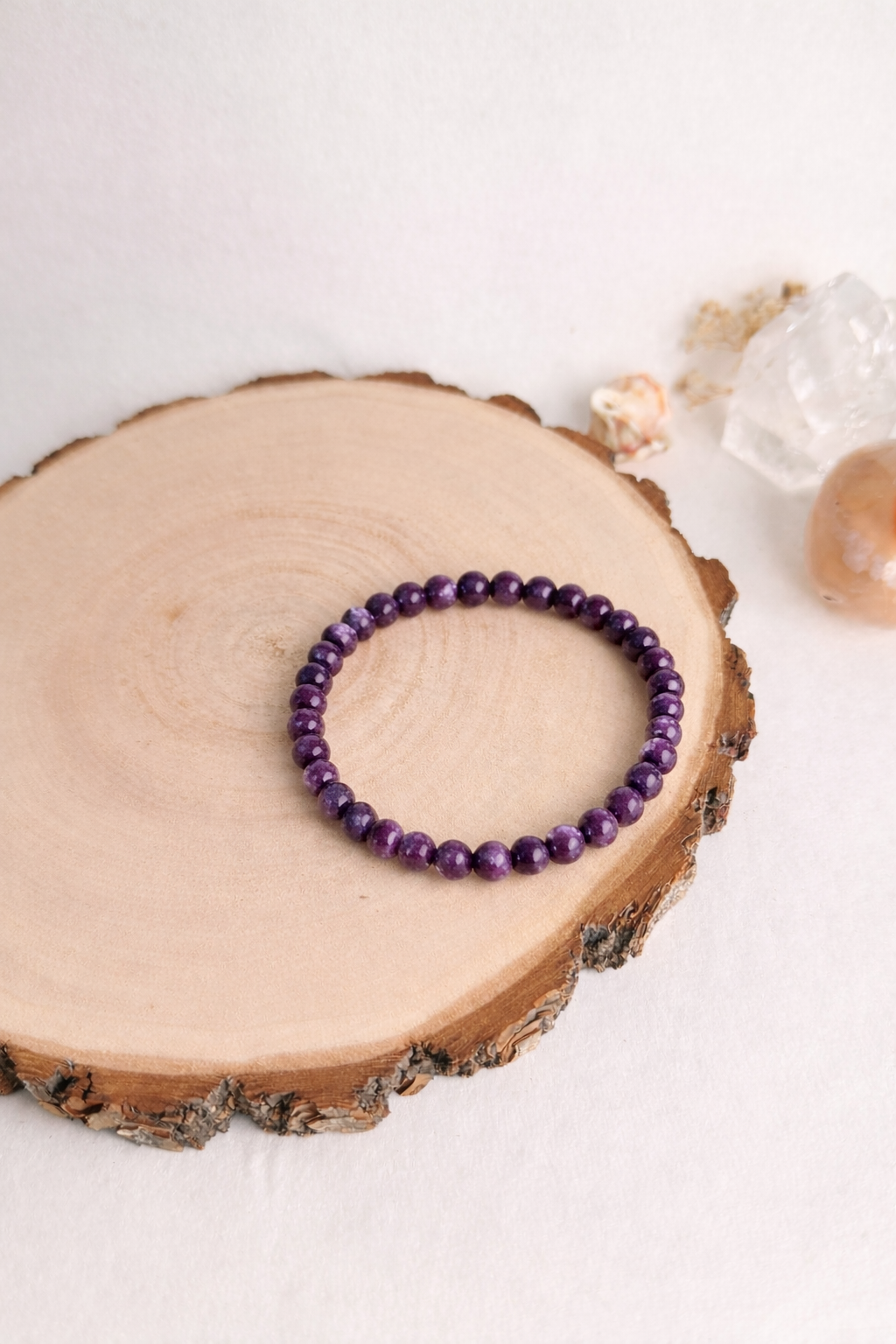 PULSERA ELÁSTICA LEPIDOLITA