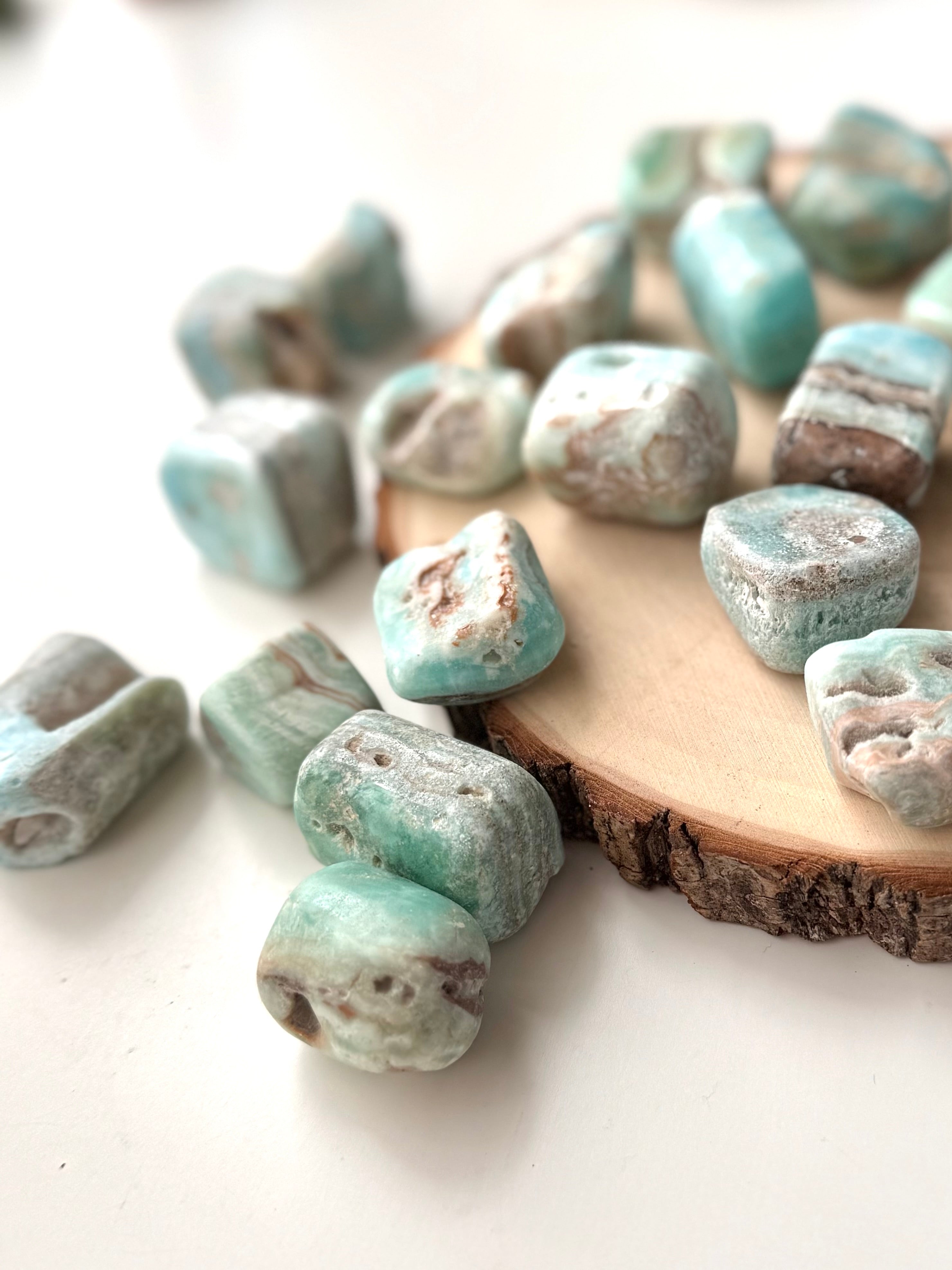 RODADO ARAGONITO AZUL