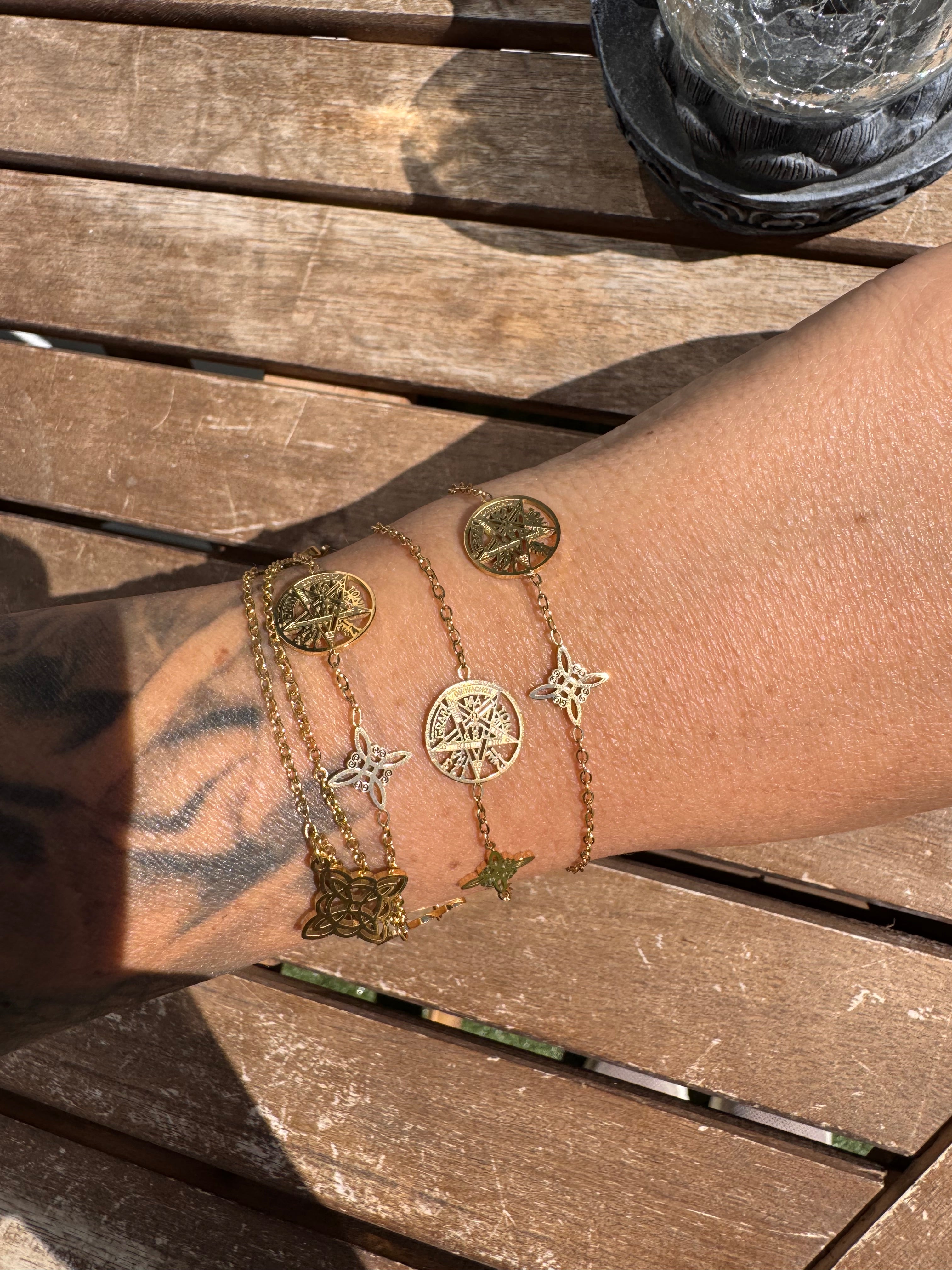 PULSERA DOBLE PROTECCIÓN ACERO ACTIVADA