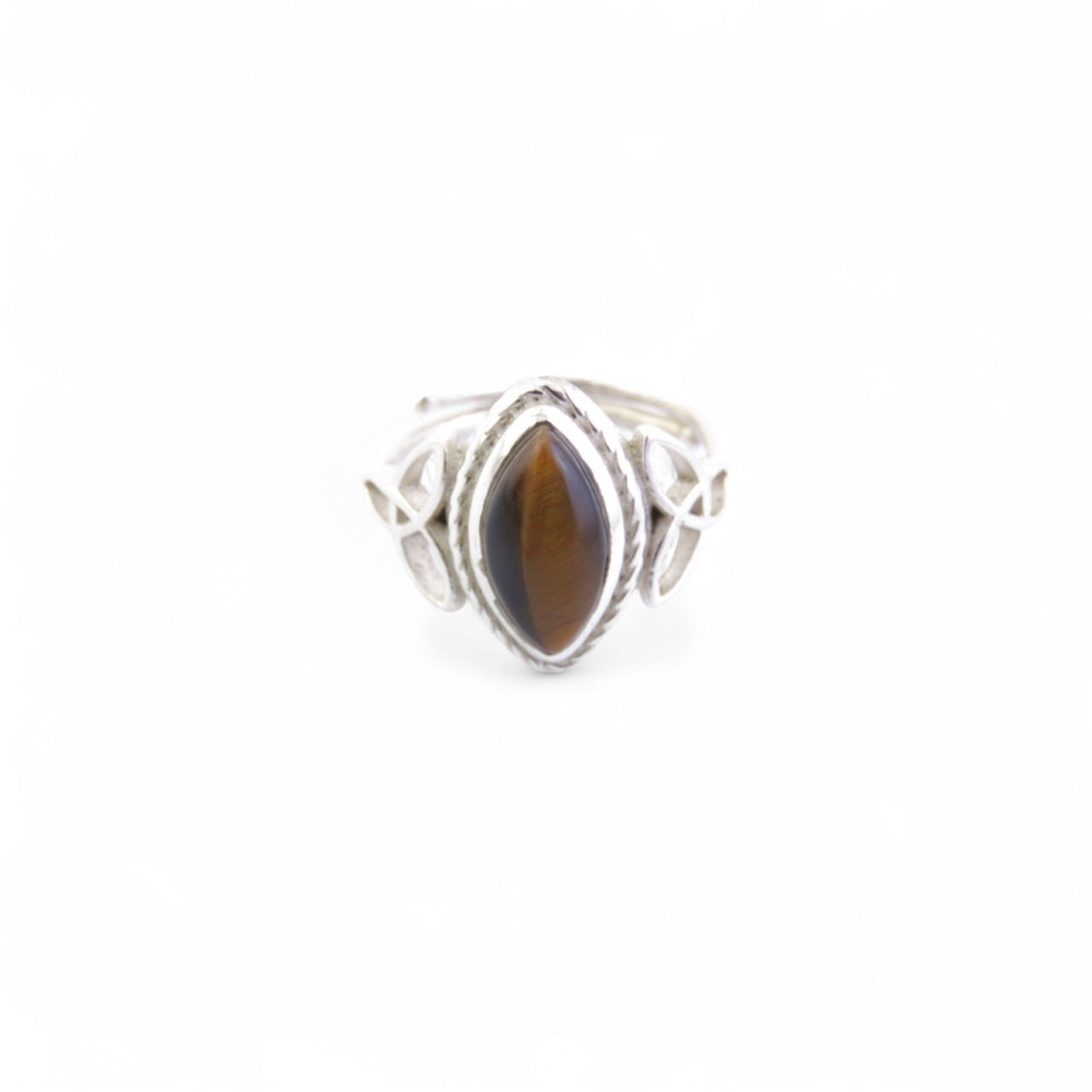 ANILLO AJUSTABLE | TRIQUETA Y OJO DE TIGRE
