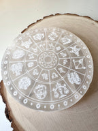 PLACA SELENITA 10CM  HORÓSCOPOS | RECARGA Y LIMPIEZA