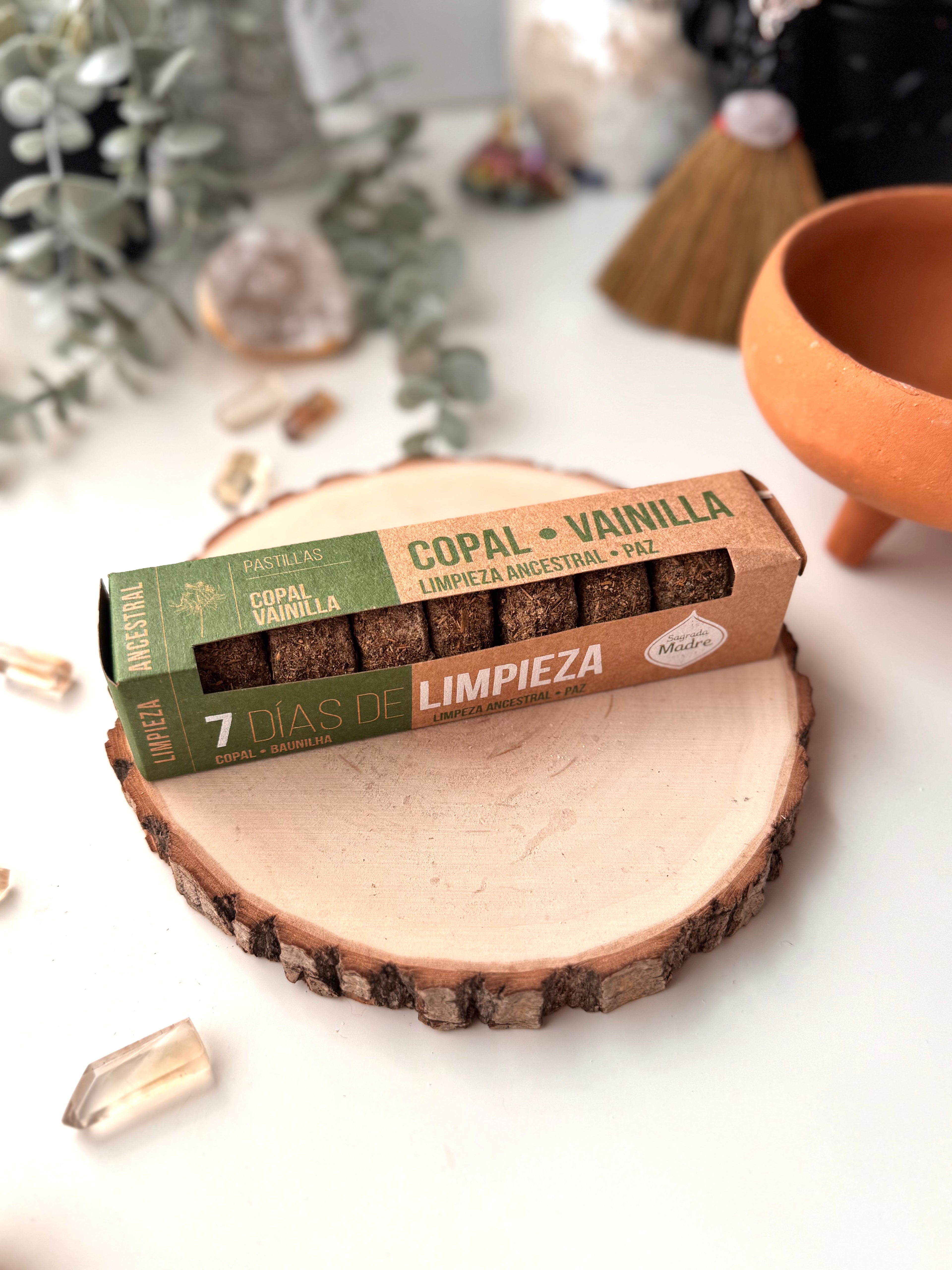 PASTILLAS SAGRADA MADRE COPAL - VAINILLA | 7 DÍAS LIMPIEZA ANCESTRAL