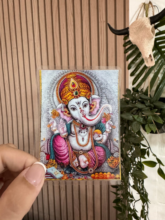 Estampa Ganesha con oración