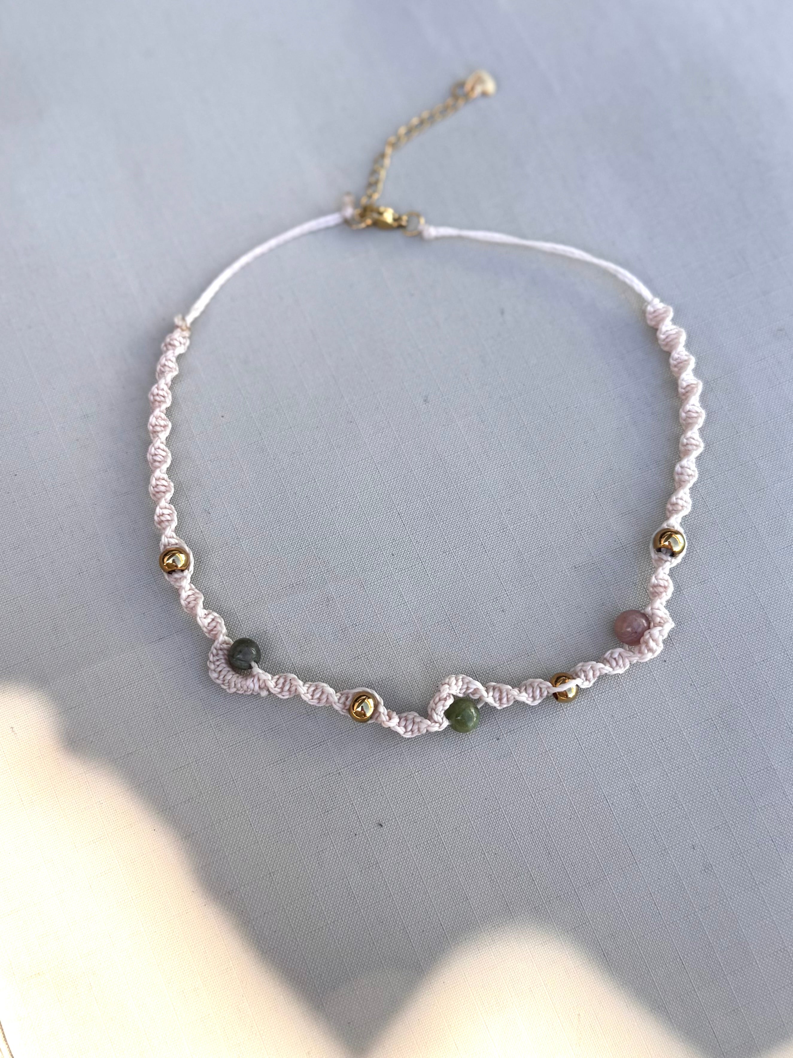 CHOKER MACRAMÉ MINERALES