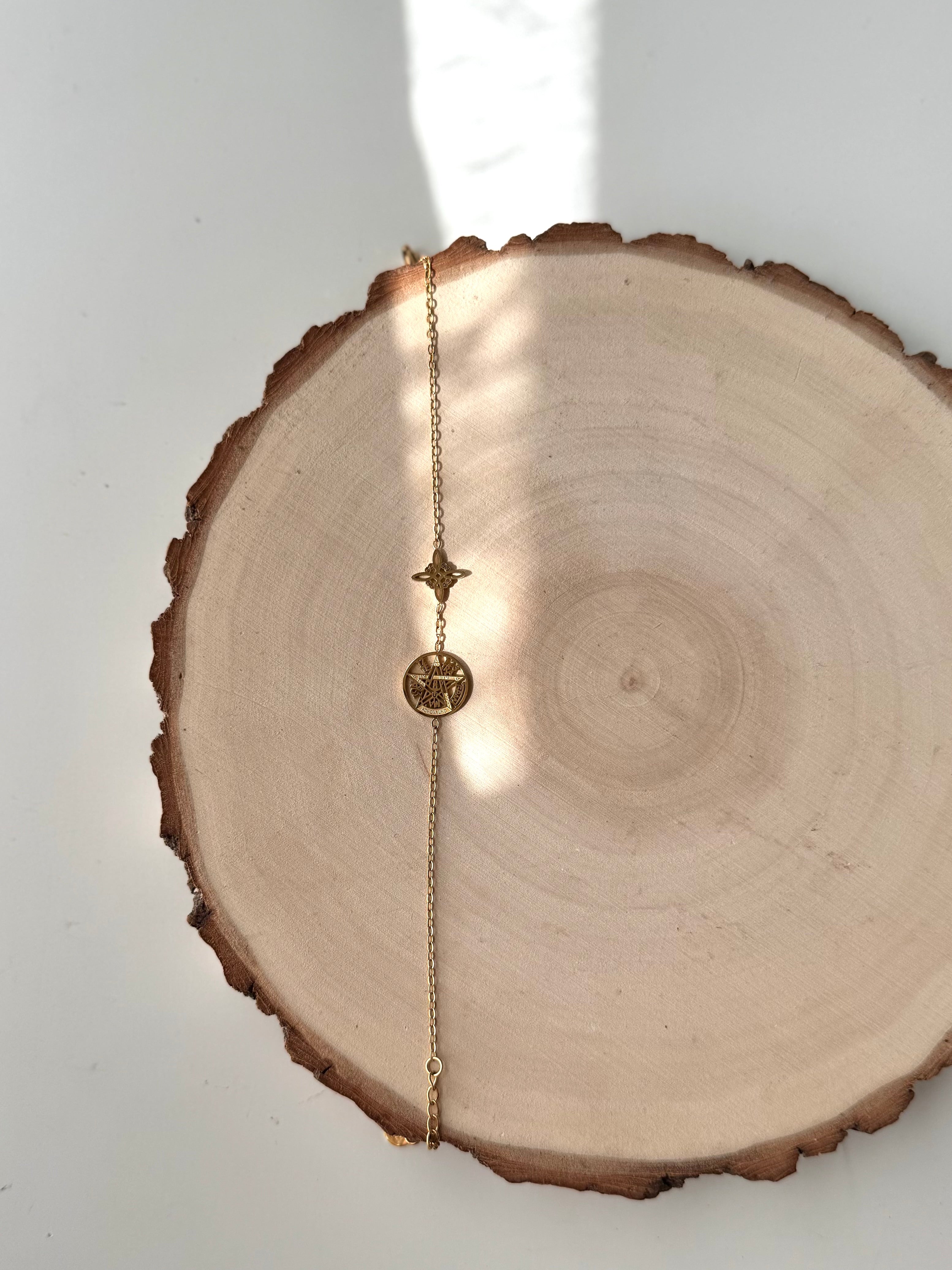 PULSERA DOBLE PROTECCIÓN ACERO ACTIVADA