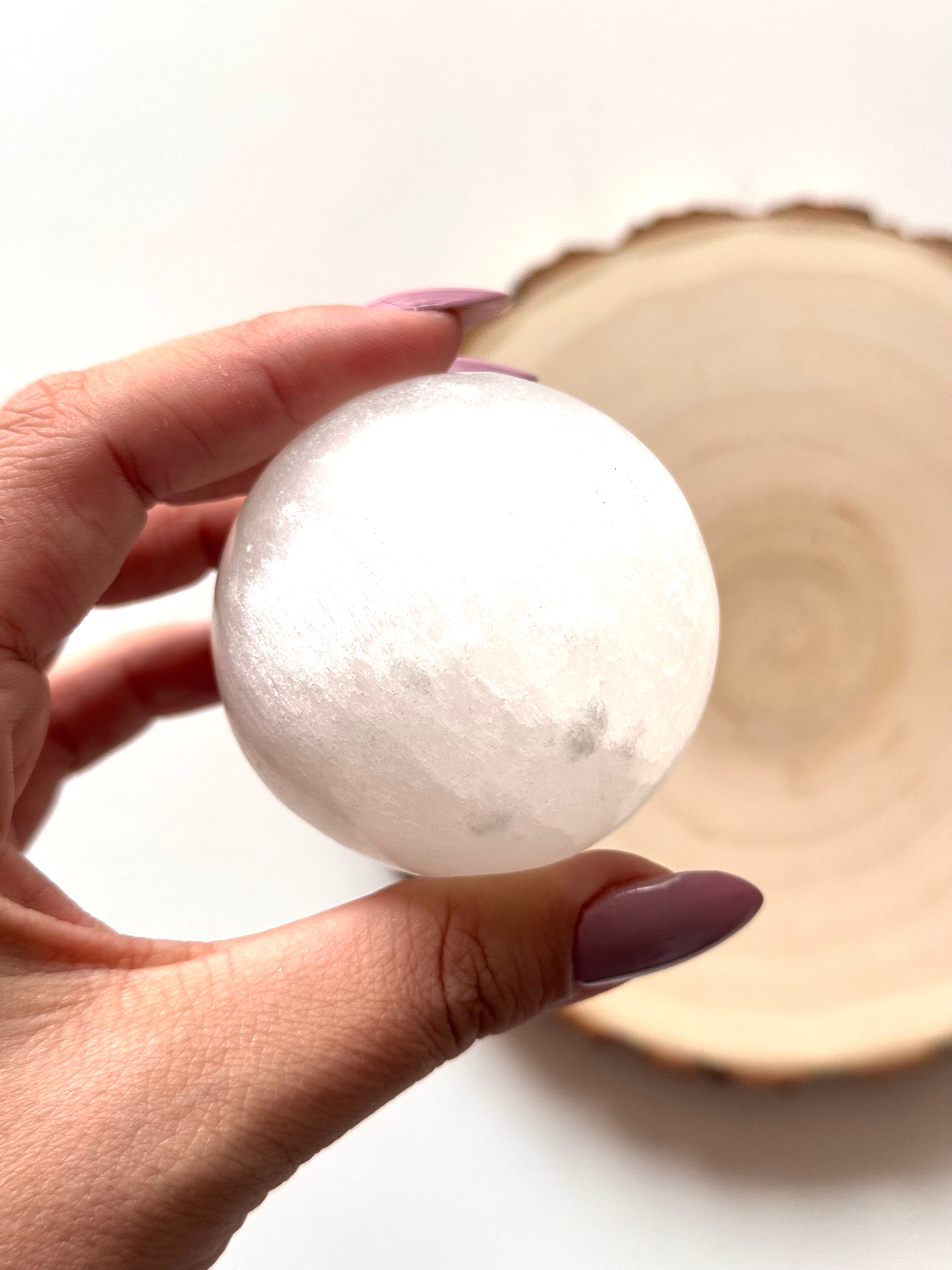 ESFERA DE SELENITA | PURIFICACIÓN | 2 a 3 cm