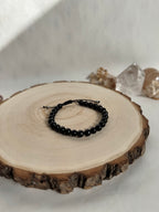 PULSERA PROTECCIÓN MACRAMÉ | TURMALINA