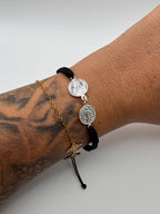 PULSERA DOBLE PROTECCIÓN SAN BENITO | SAN JUDAS