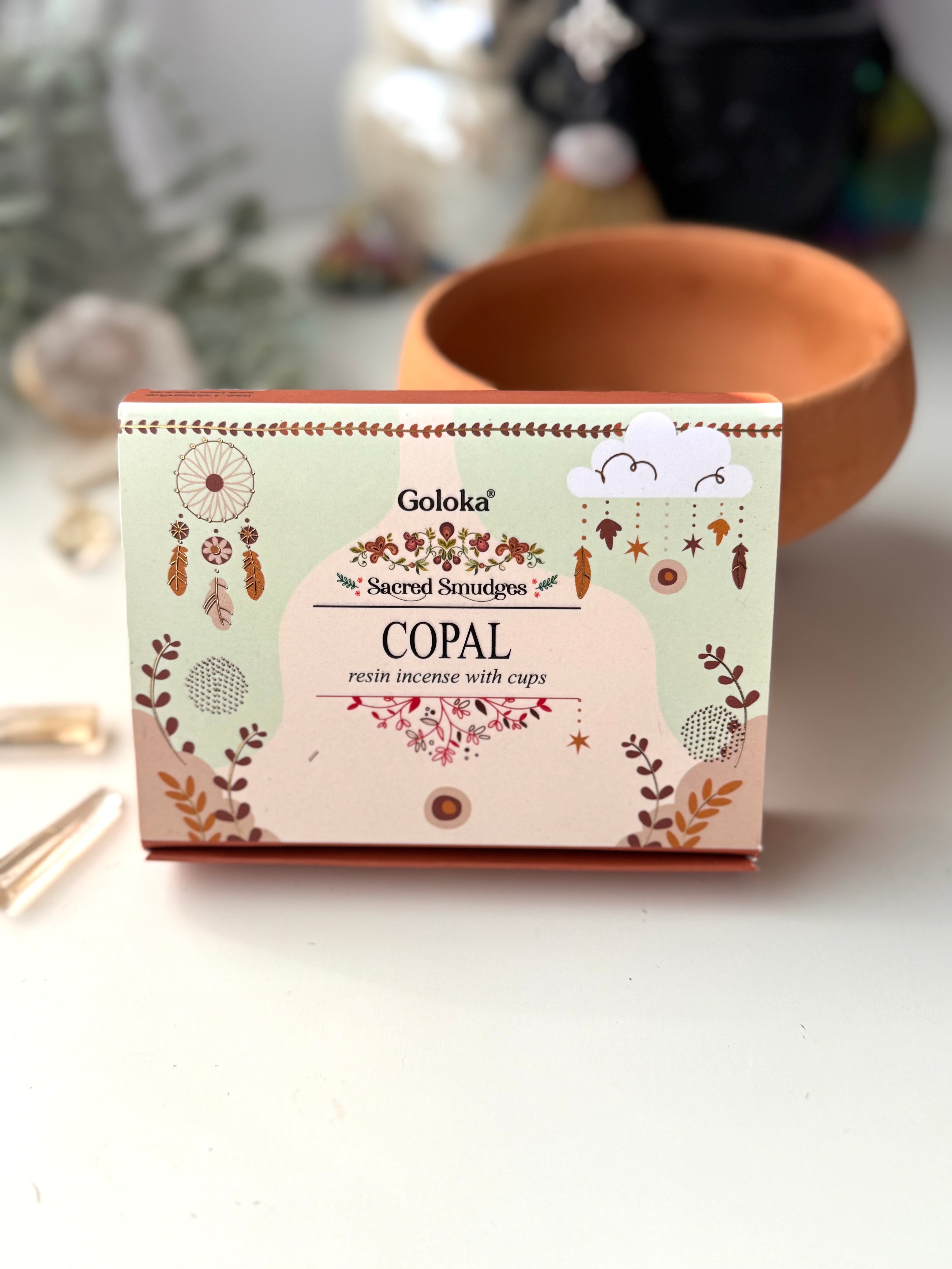 CAJAS 6 COPAS CARBÓN CON RESINA | COPAL