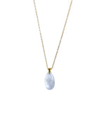 COLGANTE EN ACERO DORADO | FACETADO CUARZO | AMPLIFICADOR