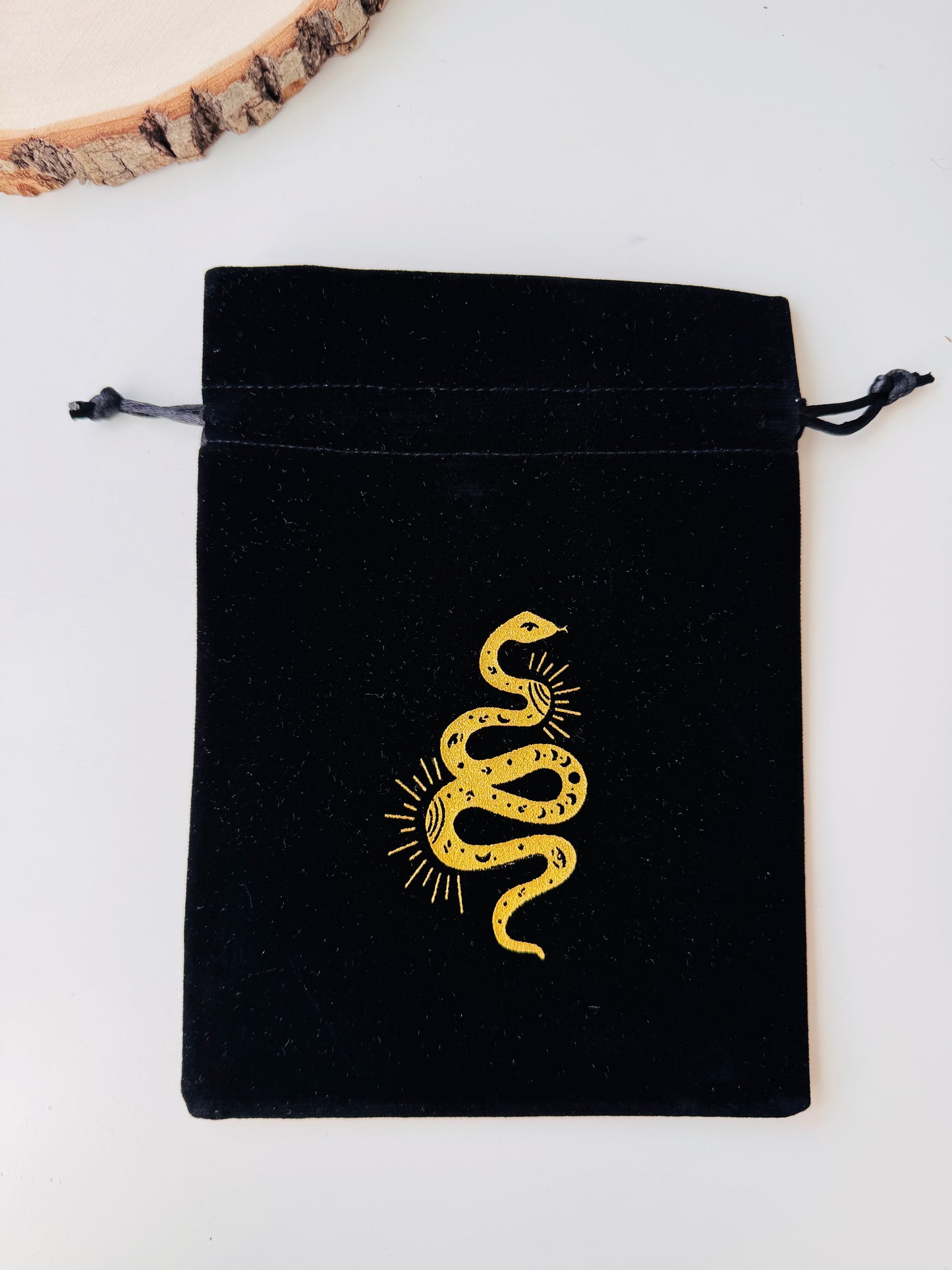 BOLSA PARA TAROT TERCIOPELO |SERPIENTE