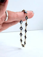 PULSERA OJO TURCO ACERO