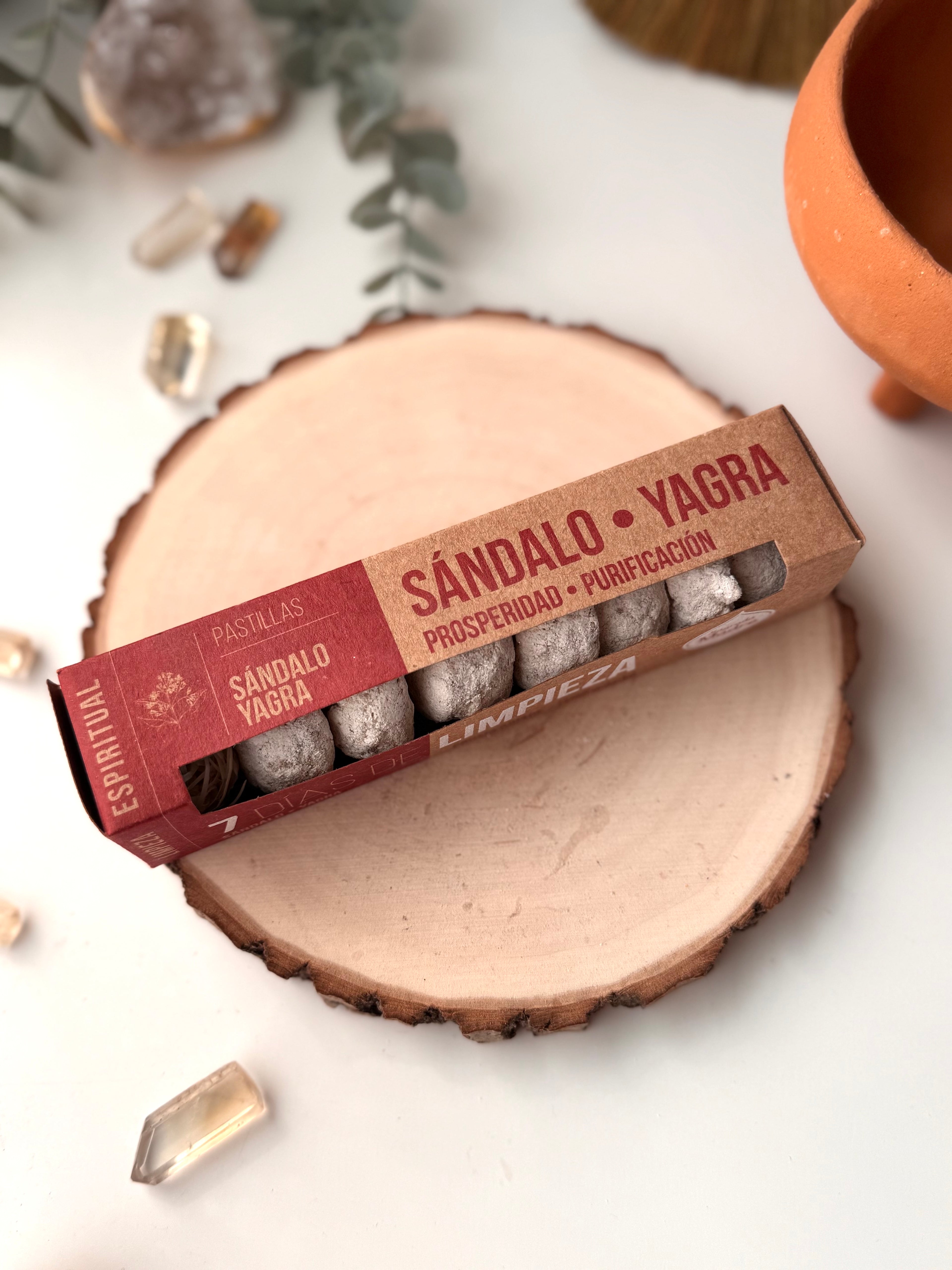 PASTILLAS SAGRADA MADRE SÁNDALO - YAGRA | 7 DÍAS PROSPERIDAD Y PURIFICACIÓN