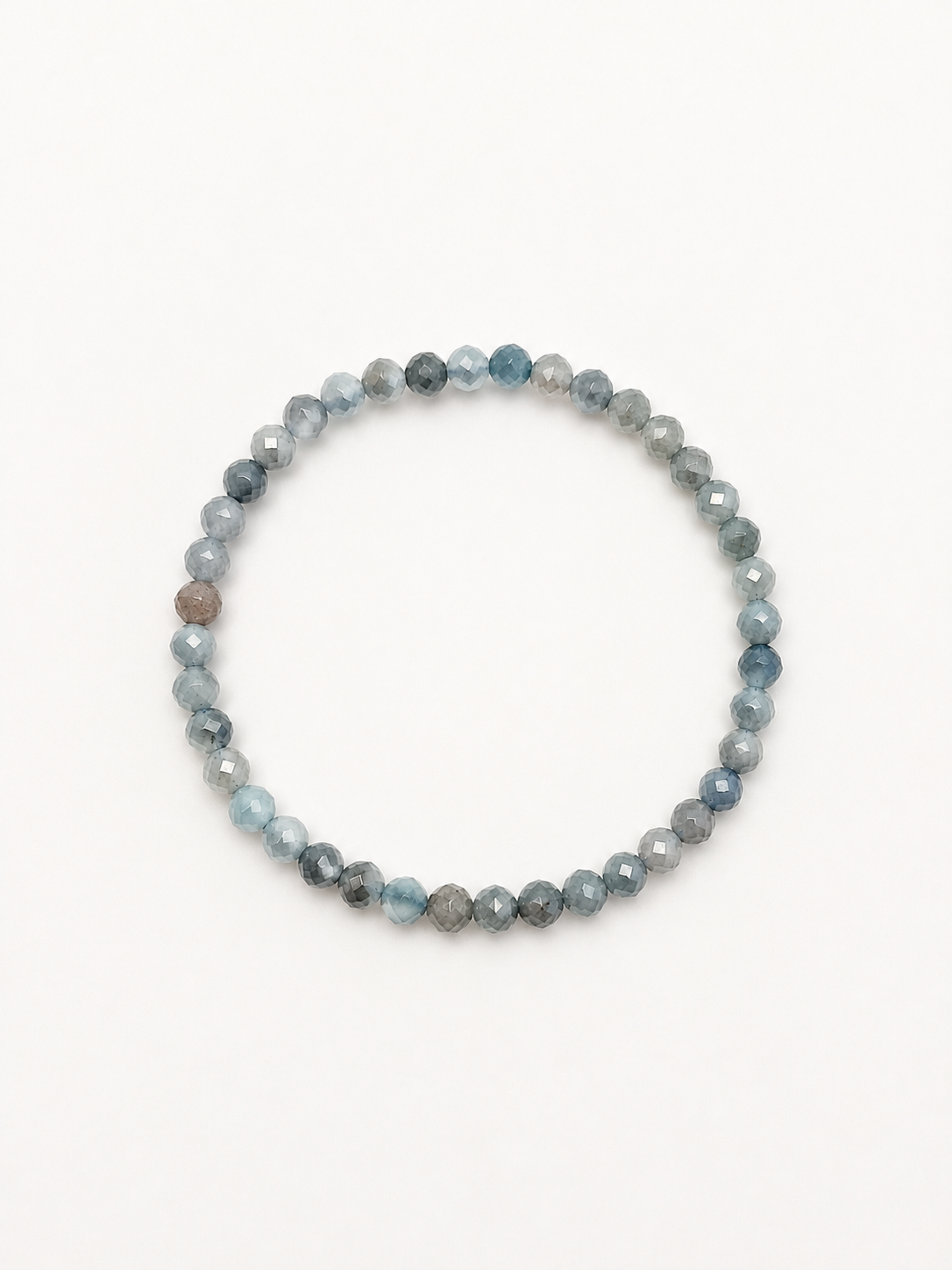 PULSERA AGUAMARINA FACETADA