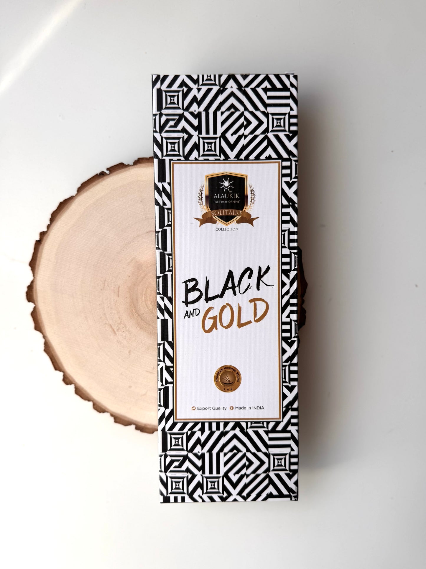 INCIENSO VARILLAS ALAUKIK | BLACK AND GOLD 90g