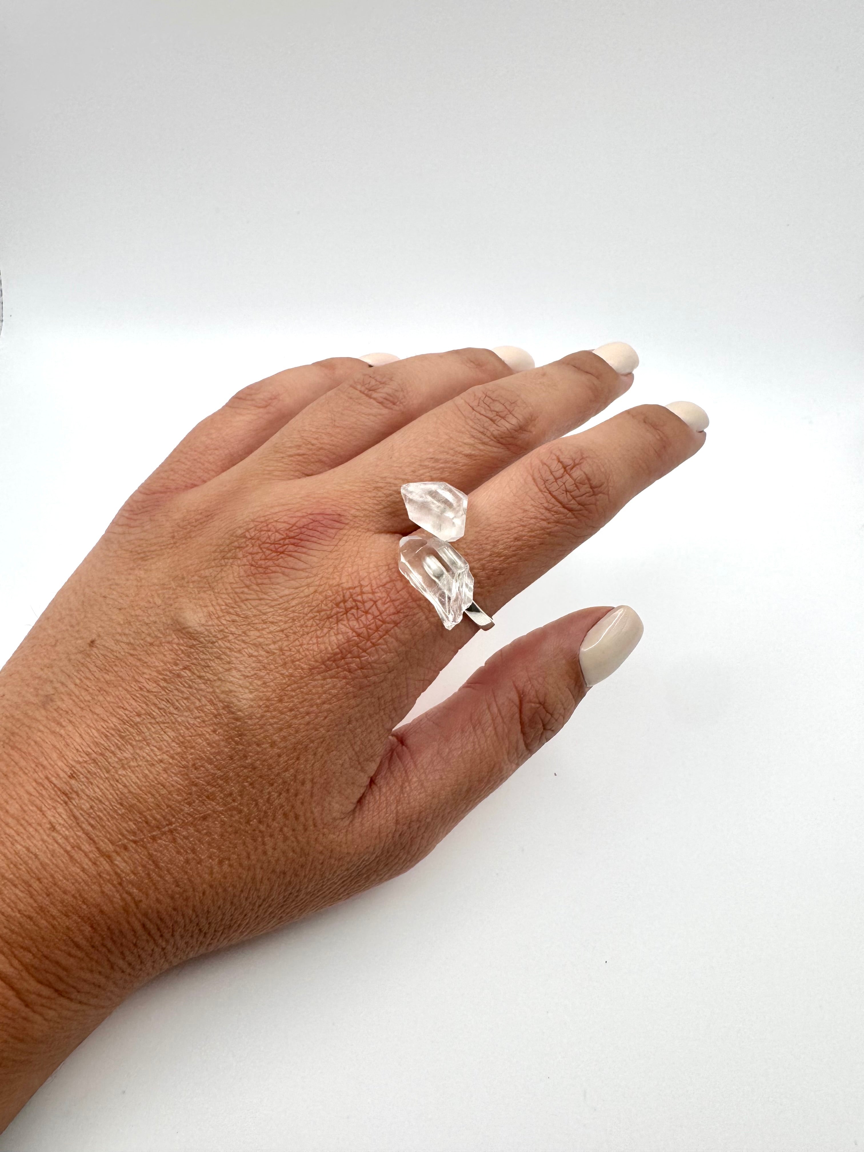 ANILLO CUARZO AMPLIFICADOR AJUSTABLE