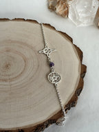 PULSERA DOBLE PROTECCIÓN CON AMATISTA