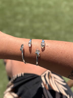 BRAZALETE EN BAÑO DE PLATA | CUARZO