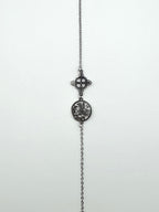 PULSERA DOBLE PROTECCION | ACERO | NUDO DE BRUJA Y TETRAGRAMATON