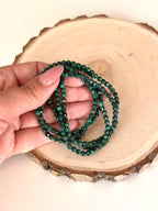 PULSERA FACETADA MALAQUITA EXTRA | TRANSFORMACIÓN | CORAZÓN