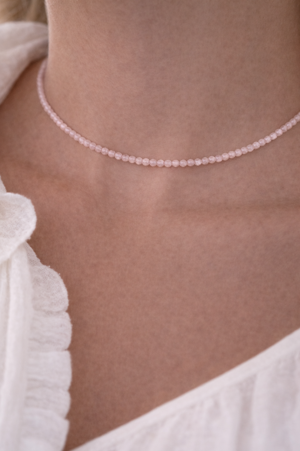 GARGANTILLA AMOR SANADOR | CUARZO ROSA