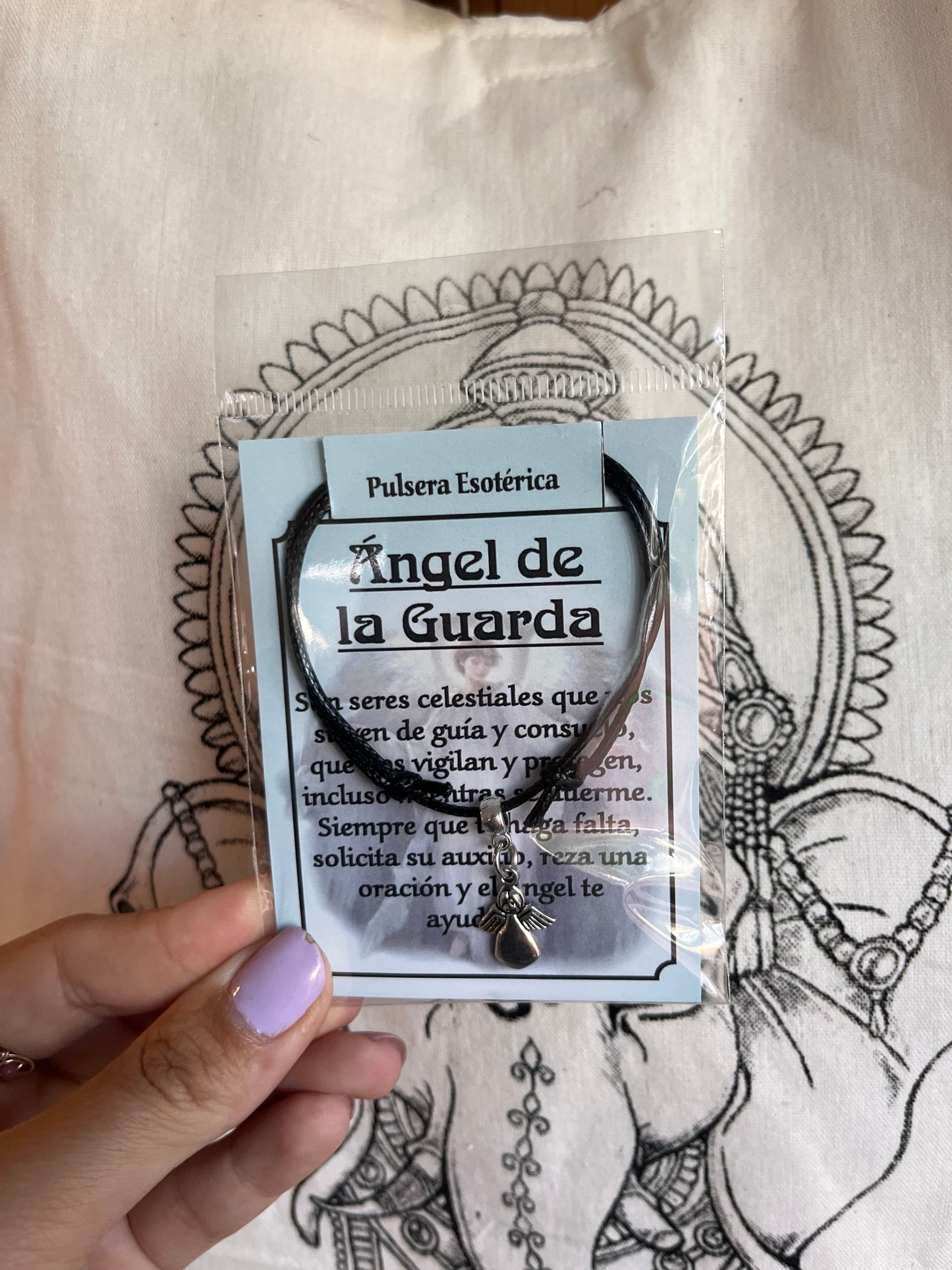 Pulsera Ángel de la guarda cuerda