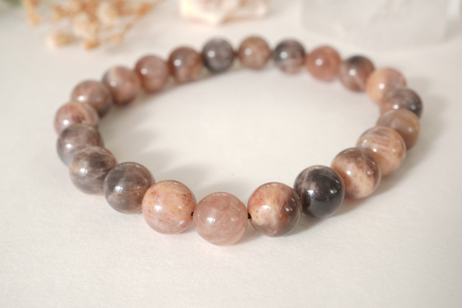 PULSERA PIEDRA LUNA ROSA | FEMINIDAD Y CONEXIÓN ESPIRITUAL