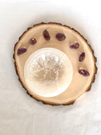 CUENCO DE SELENITA ÁRBOL DE LA VIDA 8CM | LIMPIA Y RECARGA