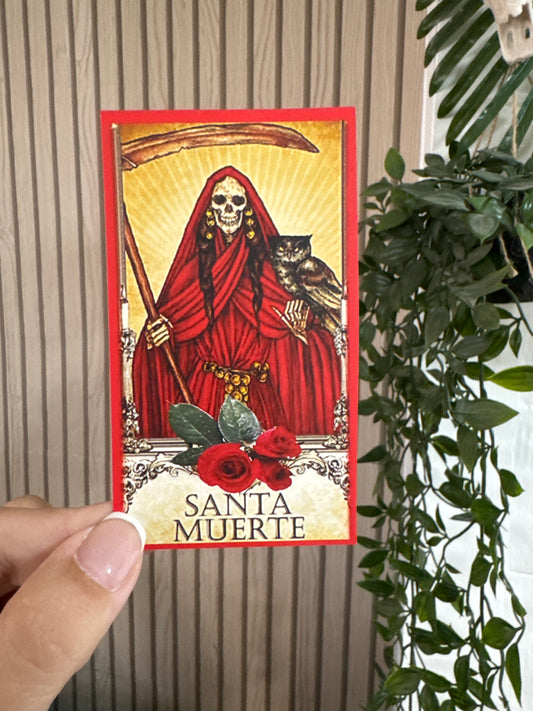 Estampa Santa muerte con oración