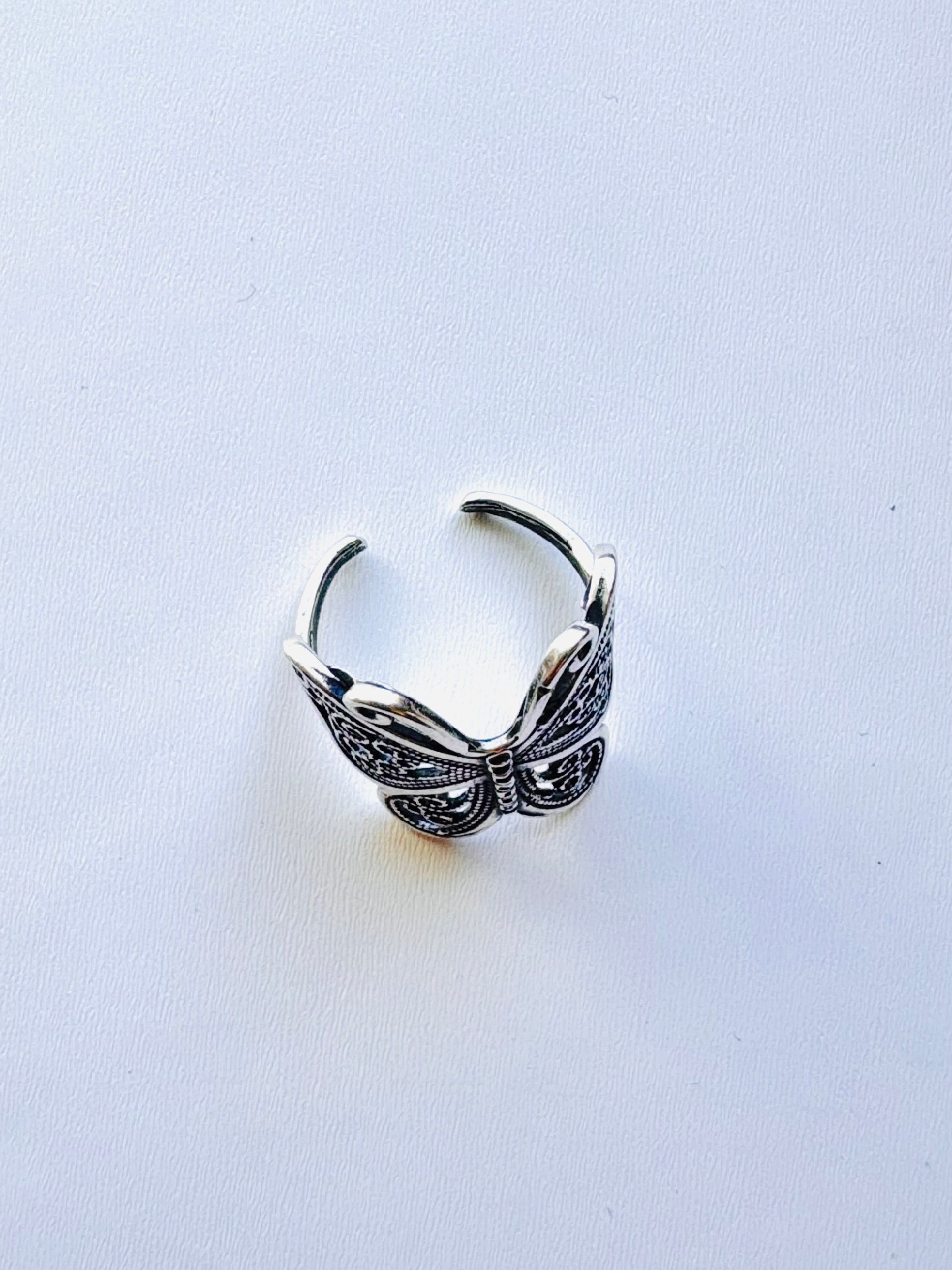 ANILLO MARIPOSA AJUSTABLE PLATA | TRANSFORMACIÓN