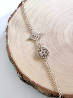 PULSERA  DOBLE PROTECCIÓN | NUDO DE BRUJA Y TETRAGRAMATON