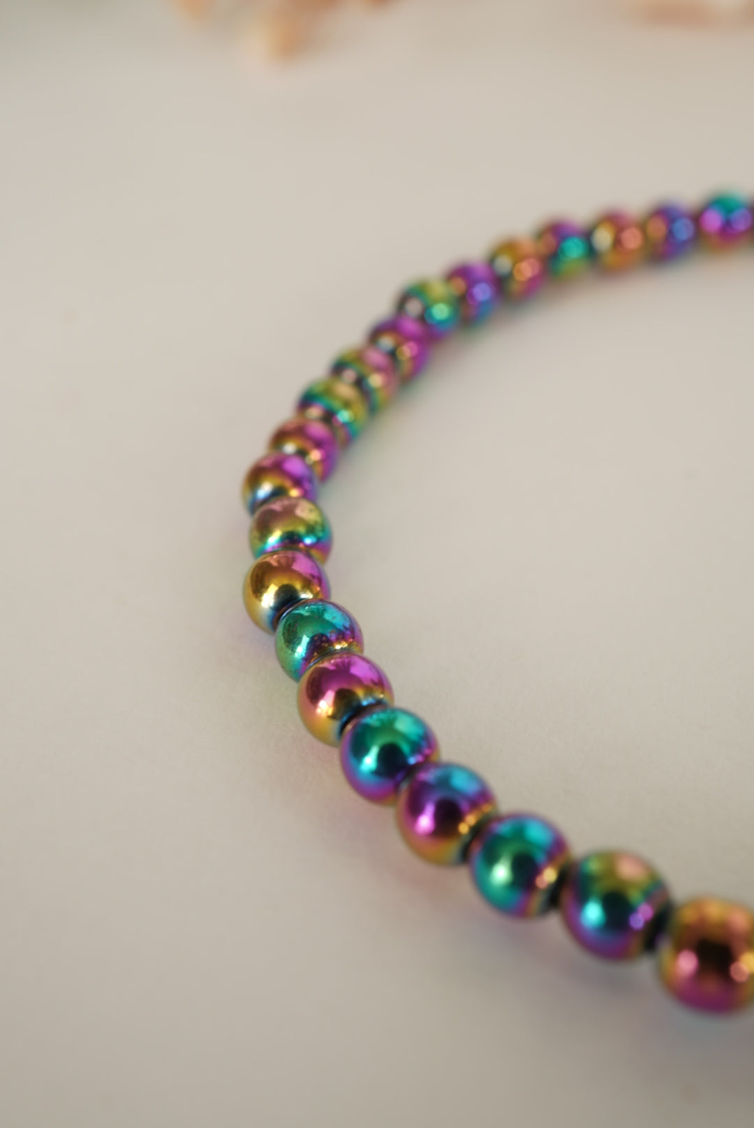 PULSERA | HEMATITA TITANIO ARCOÍRIS | PROTECCIÓN ENERGÉTICA | DESARROLLO PERSONAL