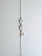 PULSERA TRIPLE PROTECCIÓN | LLAVE SAN BENITO Y MEDALLA SAN JUDAS