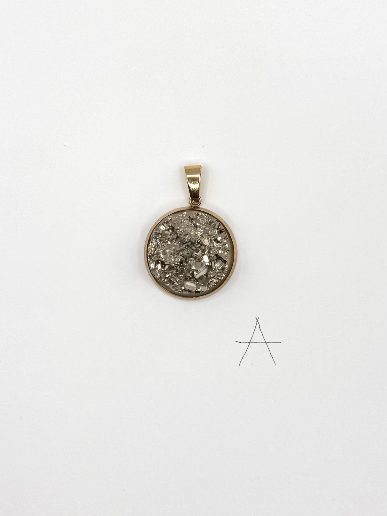 COLGANTE PIRITA BASE ACERO CON CADENA