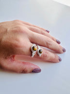 ANILLO DOBLE MINERAL AJUSTABLE