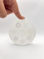 PLACA SELENITA 7 CHAKRAS 10CM