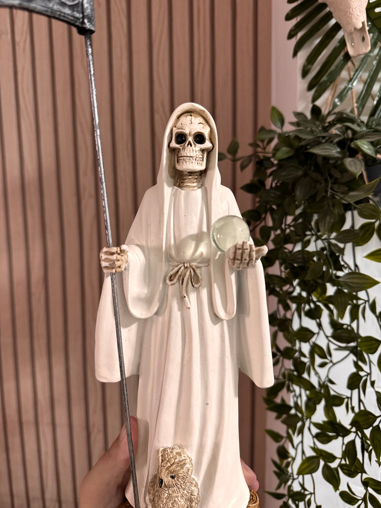 Figura Santa Muerte blanca 30cm