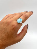 ANILLO PLATA LARIMAR AJUSTABLE | ELIGE MODELO
