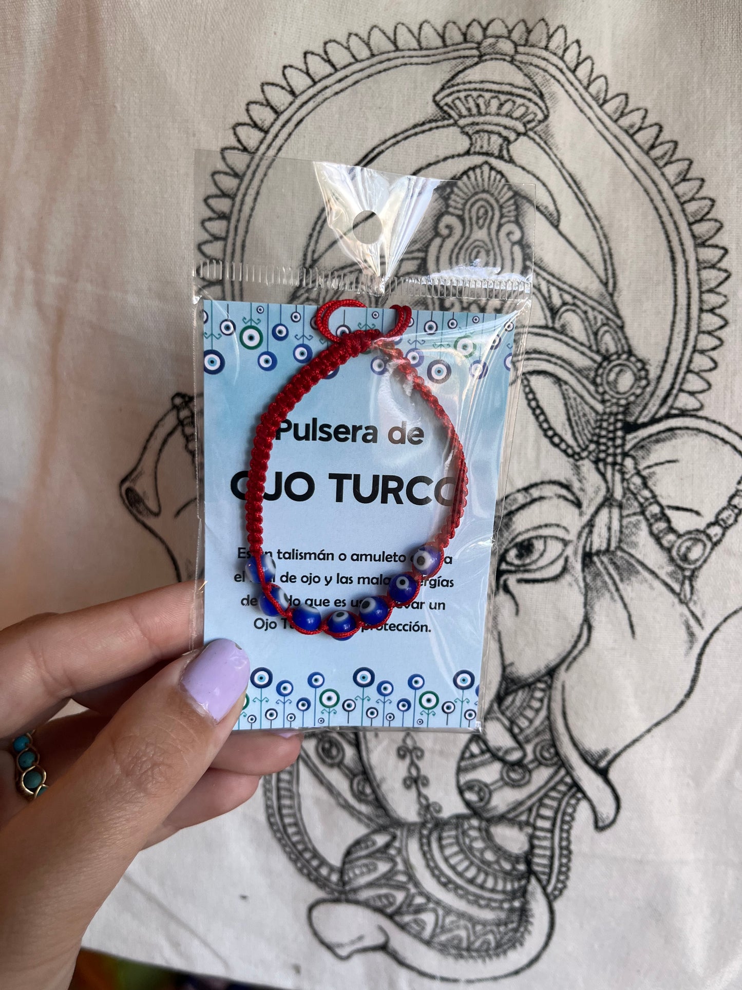 Pulsera de hilo ojo turco