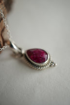 COLGANTE RUBI FACETADO