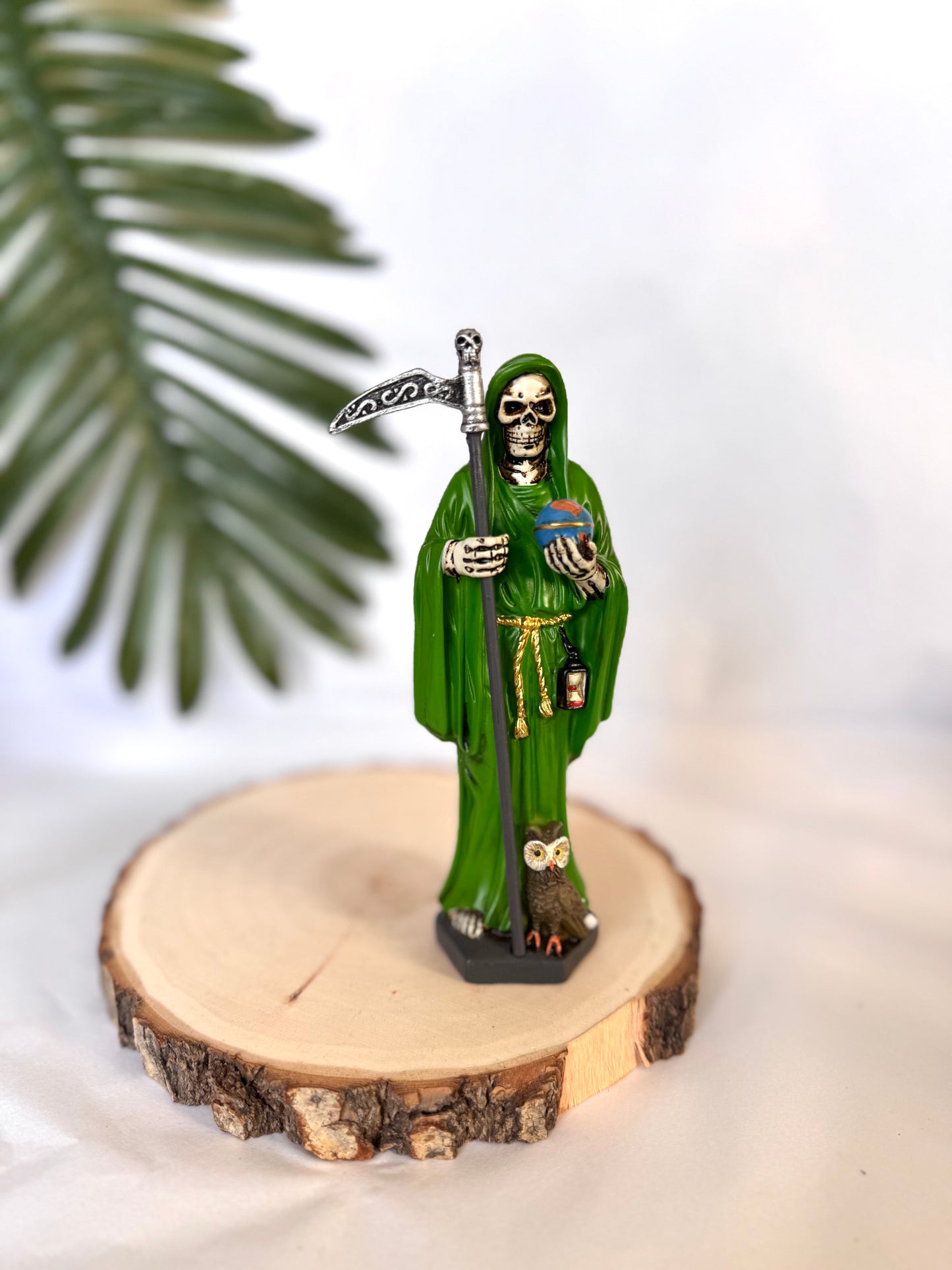 SANTA MUERTE VERDE 15CM