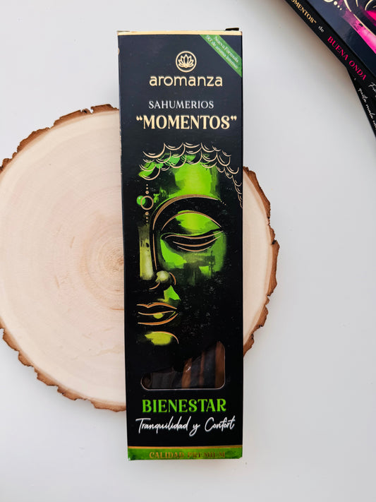 INCIENSO VARILLAS AROMANZA PREMIUM “MOMENTOS” | BIENESTAR