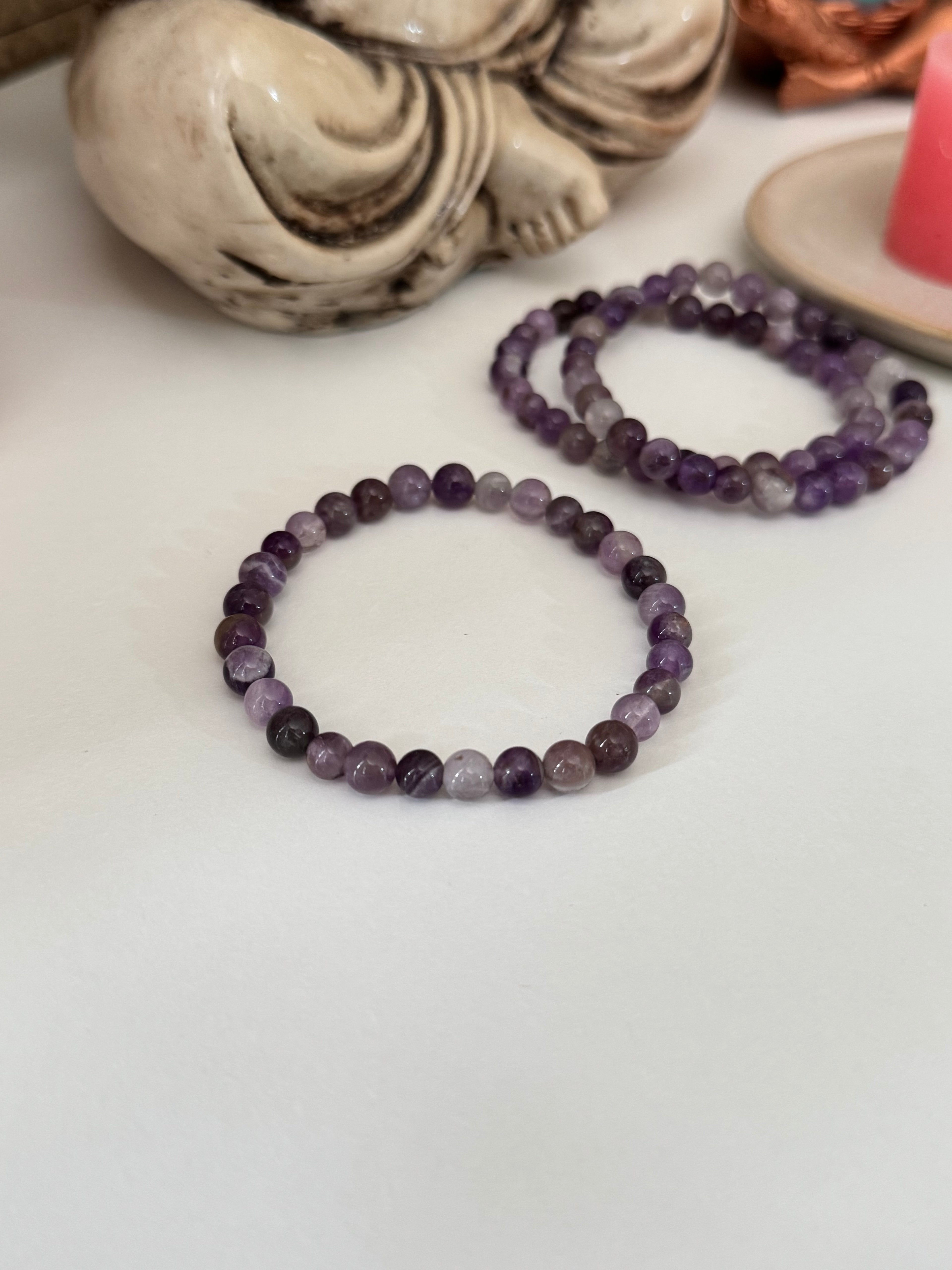 PULSERA ELÁSTICA AMATISTA