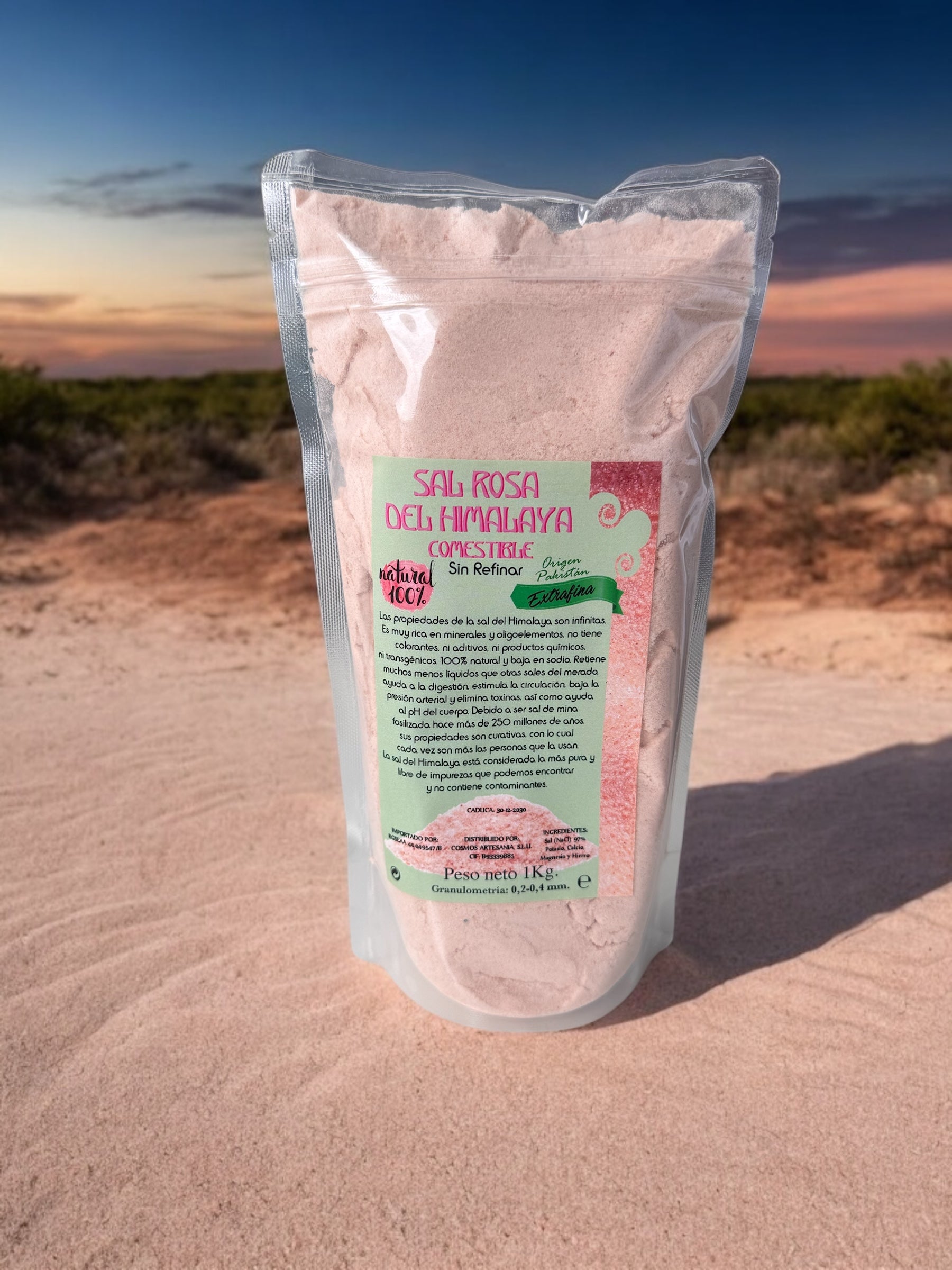 SAL ROSA DEL HIMALAYA COMESTIBLE 100% NATURAL