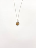 COLGANTE CITRINO FACETADO PLATA | ABUNDANCIA Y ÉXITO