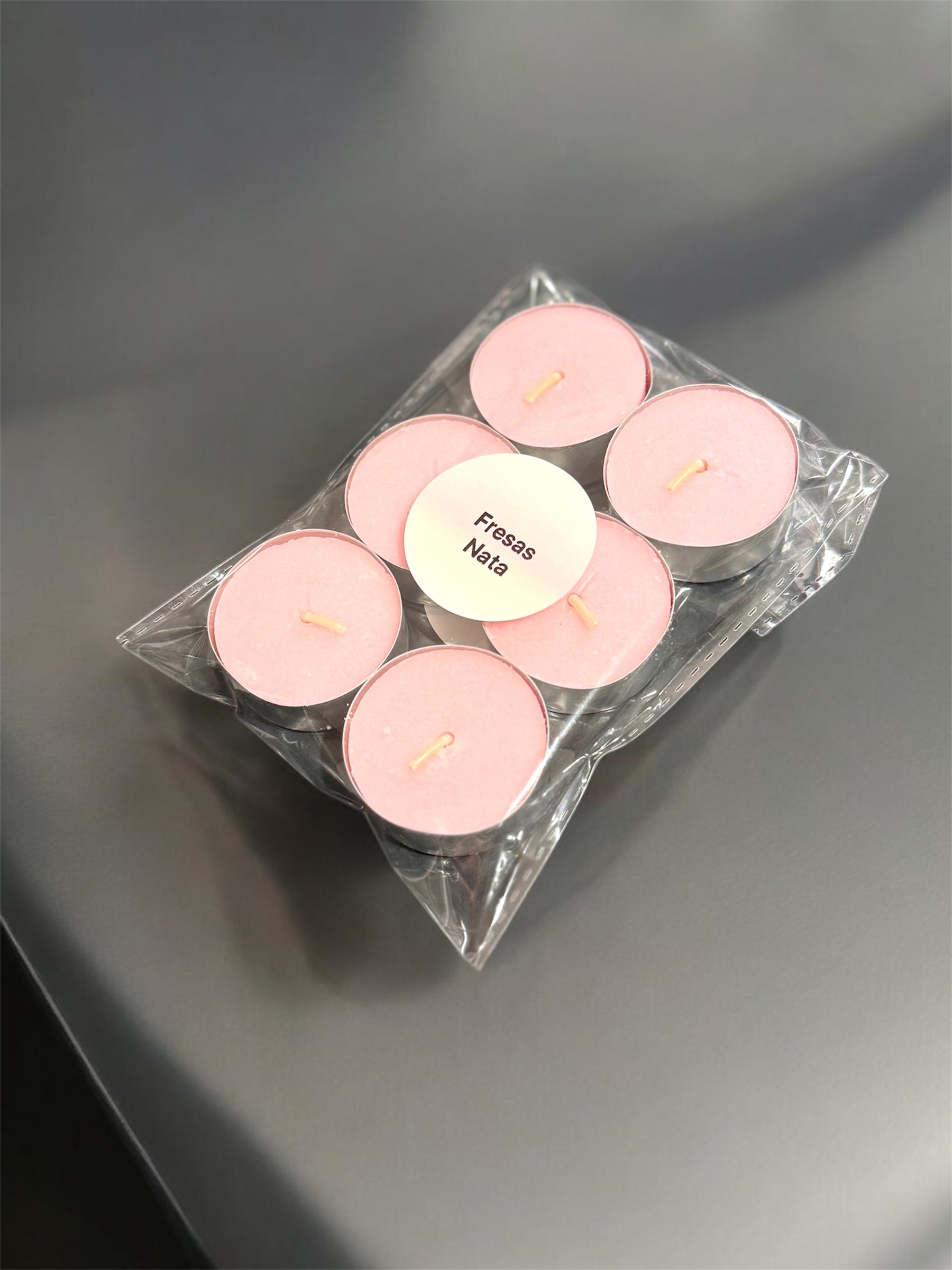 PACK 6 VELAS DE TE | NATA FRESA
