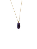 COLGANTE EN ACERO DORADO | FACETADO AMATISTA | CALMA 🧘