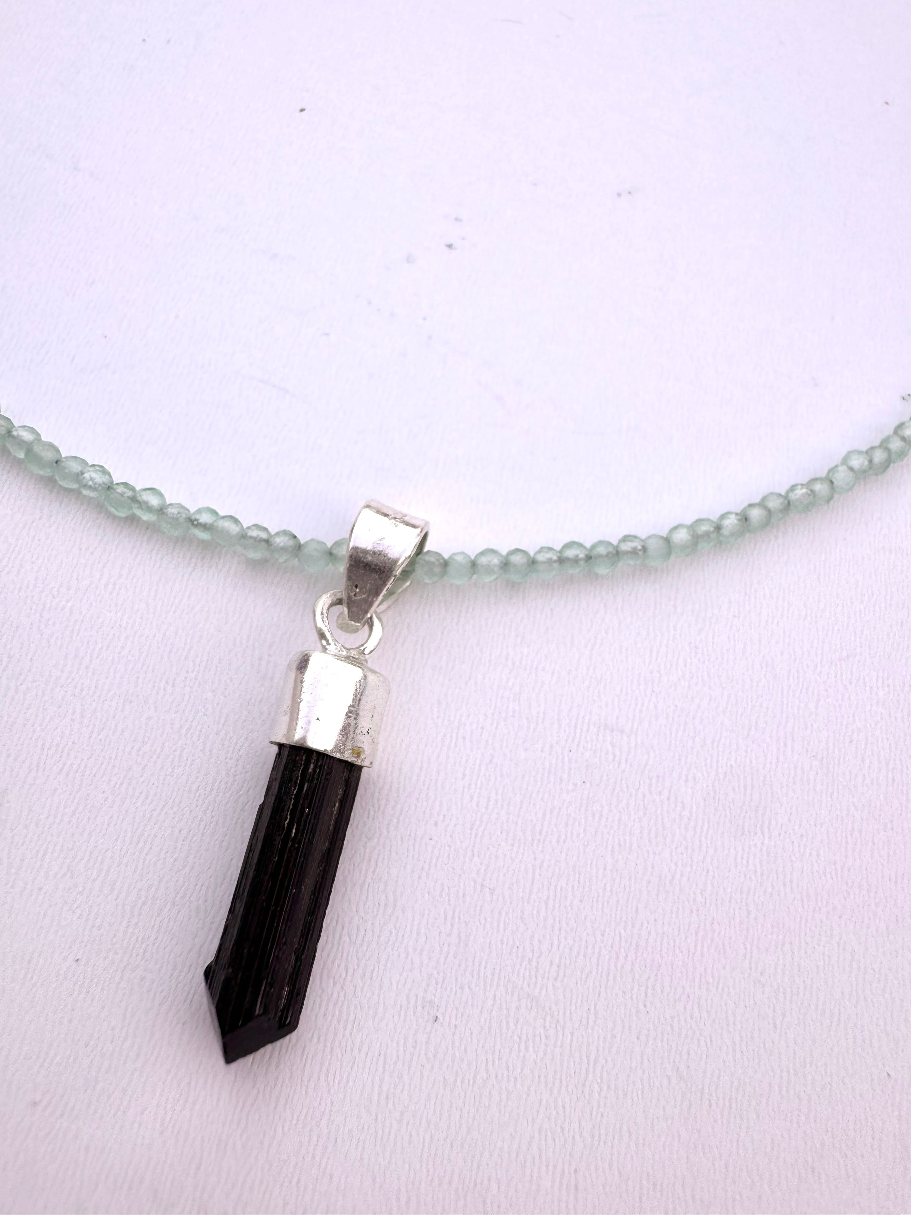 COLGANTE EQUILIBRIO EMOCIONAL | AGUAMARINA Y TURMALINA