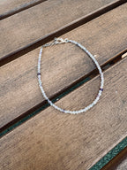 Pulsera de minerales fluorita claridad mental 